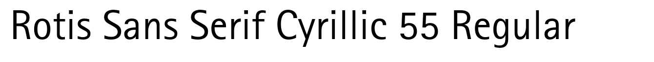 Rotis Sans Serif Cyrillic 55 Regular